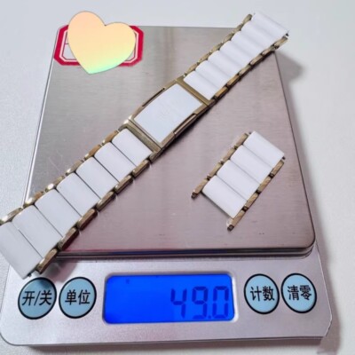 Original Huawei Ceramic Gold-Plated Titanium Watch Strap 18mm For GT5/5 Pro 42mm