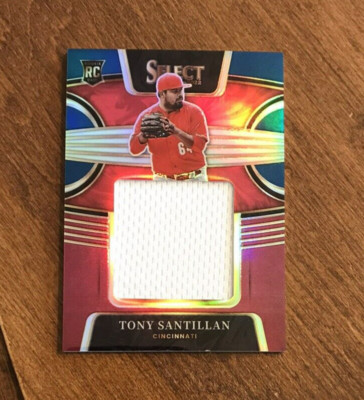 Tony Santillan 2022 Select Tri Color Prizm Rookie Jersey RJS-TO Reds /99 RC