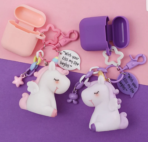 CUSTODIA COVER SILICONE UNICORNO PER CUFFIE AIRPODS | eBay