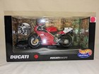 hot wheels set of 2 1/10 ducati and harley davidson