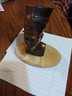 Vintage Metal Egyptian Queen Nefertiti Statue on Marble Base — photo 5