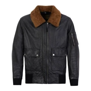 Spada Turbine Ce Leather Motorcycle Jacket Flight Bomber Black
