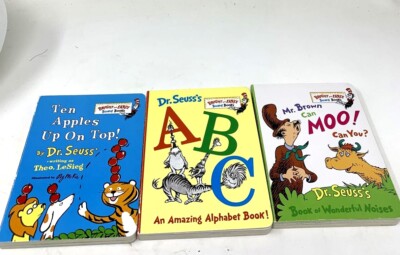 dr. seuss's beginner book collection Lot of 3  ABC, Mr. Brown can Moo/Ten Apples