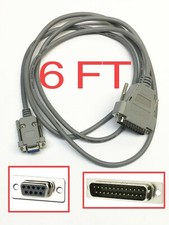 6' Foot Cablex DB9 Female to DB25 Male Computer Interface Cable 9 Pin 25 Pin
