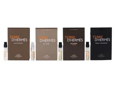 HERMES TERRE D'HERMES EAU GIVREE VETIVER PARFUM 2.0ml COLOGNE SAMPLES TRY ALL 4