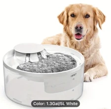 Dog Water Fountain 2 Gallon Auto Bowl Dispenser for Large Pets & Multi-Dog