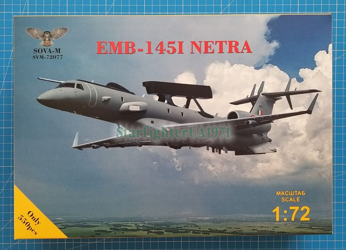 航空機・ヘリコプター SOVA-M EMB-145I NETRA 1:72 1/72 EMB-145I NETRA Indian A.F. AWACS (SOVA-M SVM-72077) New