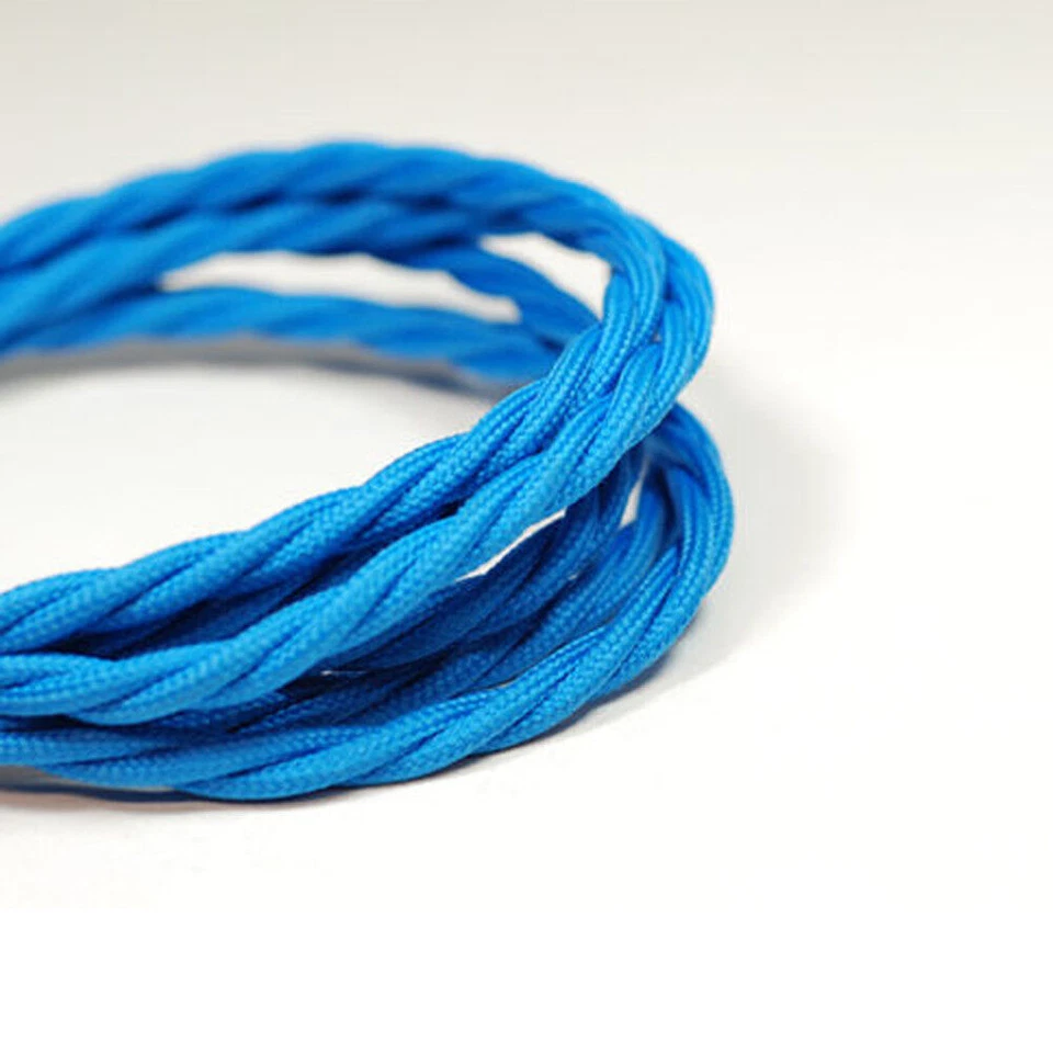 Cable trenzado de tela de color de alambre trenzado de colección de 3 núcleos Flex EE. UU. Foto 3 de 4