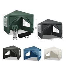 EUGAD 210D Pavillon 3x3m Faltpavillon Wasserdicht Gartenzelt Bierzelt UV-Schutz