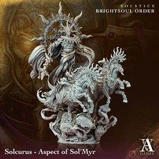 3D Printed Archvillain Games Solcurus Aspect of Sol Myr Solstice Ray of Sol Myr