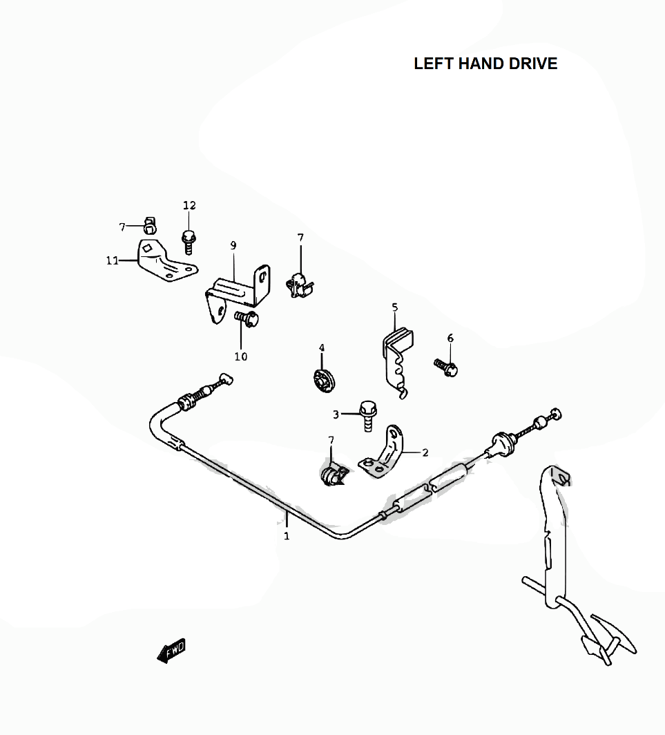 Cable 'kick-down' (detente) De La Transmisión Automática Para Chevy Tracker 4 Cilindros 1999-2004 - Reemplazo Directo