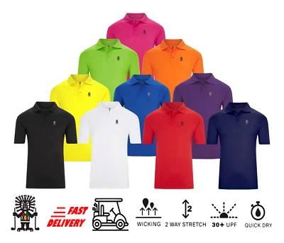 Golf God Clothing Poloshirt Performance Golf Top Sport Trikot Tshirt Gr. S 3XL