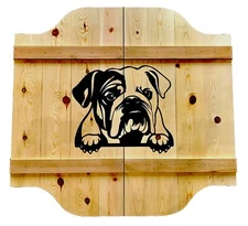 Swinging Doors Bulldog cafe saloon Doors - bar pub Pet Doors 24-36” Built To Fit