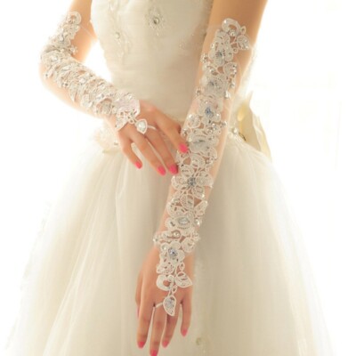 hand gloves for gown