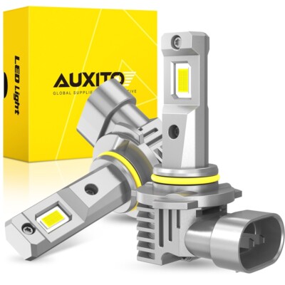 AUXITO 9145 9140 H10 LED Fog Driving Light Bulbs Super White 60000LM 6500K 2Pcs
