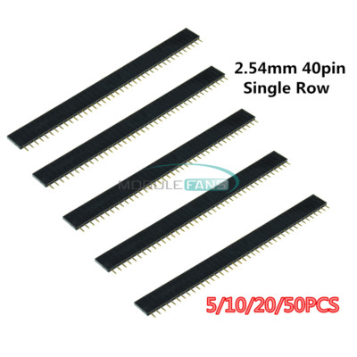 100pcs 2.54mm 40pin male single Row straight header strip Connector for Arduino