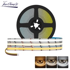 COB CCT LED lgiht strip 608 LEDs High Density Flexible FOB 10mm RA90 Dimmable
