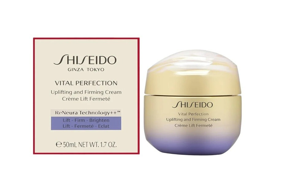 Crema facial reafirmante edificante Shiseido Vital Perfection 1,7 oz NUEVA