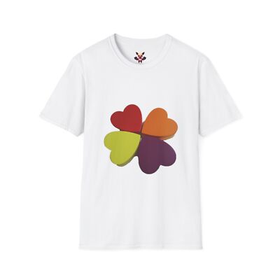 Four Hearts Unisex Softstyle T-Shirt
