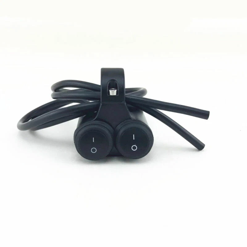 Interruptor basculante de manillar doble de 22 mm 7/8 pulgadas interruptor de encendido/apagado de alta luz baja impermeable Foto 4 de 4