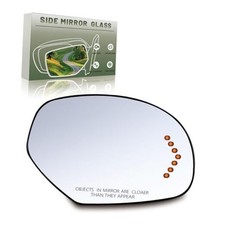 Passenger Right Side Mirror Glass - Compatible with GMC, Chevy, Passenger Side