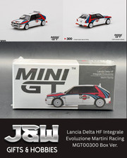 Mini GT Lancia Delta HF Integrale Evoluzione Martini Racing #300 Box Ver. 1/64