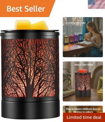 Versatile Fragrance Oil Warmer with Changing LED Lights - Home Ambiance Enhanced