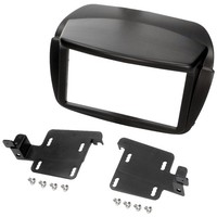 Einbaurahmen Radioblende Blende 2DIN Schwarz FüR Fiat Doblo Opel Combo Rahmen