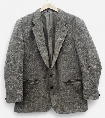Harris Tweed 100% Wolle Herren Blazer Sakko Made in England - C44 112 cm