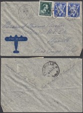 Belgian Congo 1945 -Airmail Cover from Brussels to Thysville ....(EB) MV-19122