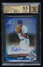 2017 Bowman Draft Chrome Pick Blue Refractor /150 Nate Pearson BGS 9.5 Auto pb9