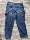 Maurices Edgely Jeans Women 18 Blue Carpenter Ankle Cotton Recycled Poly — photo 2