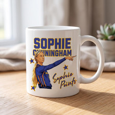Sophie Cunningham Pointing Indiana Fever Basketball Fan Ceramic Coffee Mug