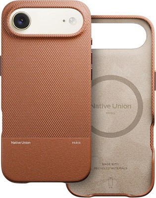 Native Union iPhone 17 Air Case Re Classic mit MagSafe Ultra Robust - Hellbraun