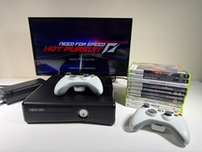 Microsoft Xbox 360 S Console 250GB Bundle with 2 x Controller + 10 Games Working
