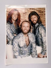 Bee Gees Photograph Original Black And White Press Promotional Print Circa 1980s