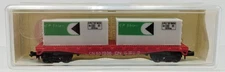 Model Power 4001 N Scale CN 50' Flat Car w/ Two 20' CP Ship Containers #657036