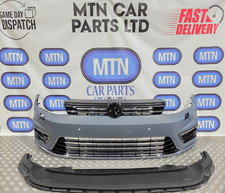 FRONT BUMPER FOR VW GOLF MK 7 R  LINE WITH LOWER SPLITTER AND GRILLS COMPLETE