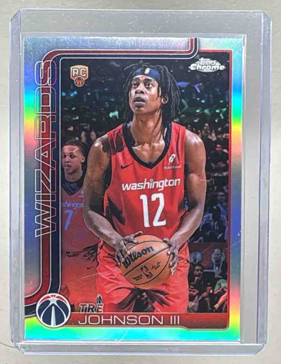 Tre Johnson III 2025 Topps Chrome #256 Refractor Rookie RC