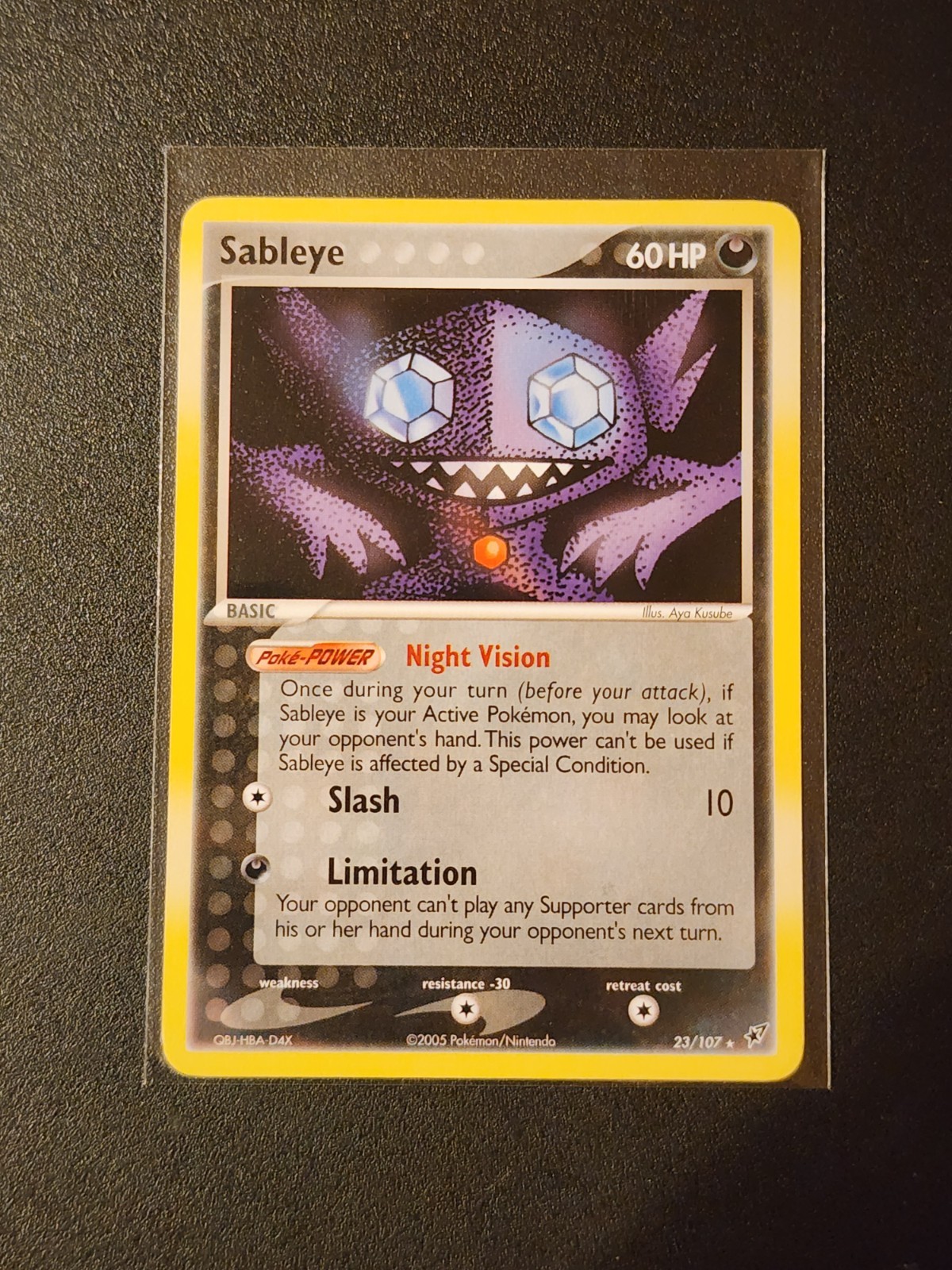 Sableye Rare Ex Deoxys 23/107 NM Pokemon Card