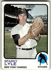 1973 Topps #394 Sparky Lyle New York Yankees Baseball