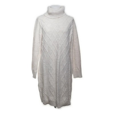 Bodyflirt Boutique, Rollkragenkleid, Größe: 44/46, Beige, Chevron #MVn