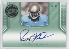 2011 Press Pass Legends Saturday Signatures Emerald 11/39 Rahim Moore Auto 0f8
