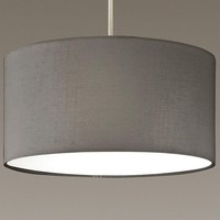 Modern Fabric Lamp Shade Solid Opal White Bottom Diffuser Drum Pendant Table