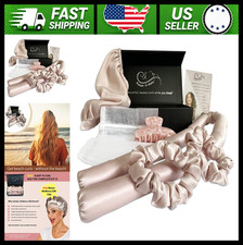 Sleep  N Curl - 100 Pure Mulberry Silk - Heatless Hair Curler KIT with Pure
