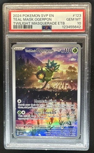 2023-25 Pokemon SV Black Star Promos Teal Mask Ogerpon #123 PSA 10 GEM MINT
