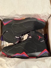 Nike Air Jordan 7 Retro Raptor Black Red Purple 2012 Size 10 NIB NO RESERVE!