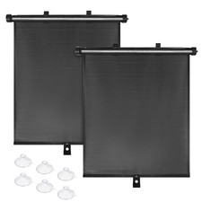 Car Window Shades for Side Windows, 2 Pack Retractable Sun Shades for Blocks