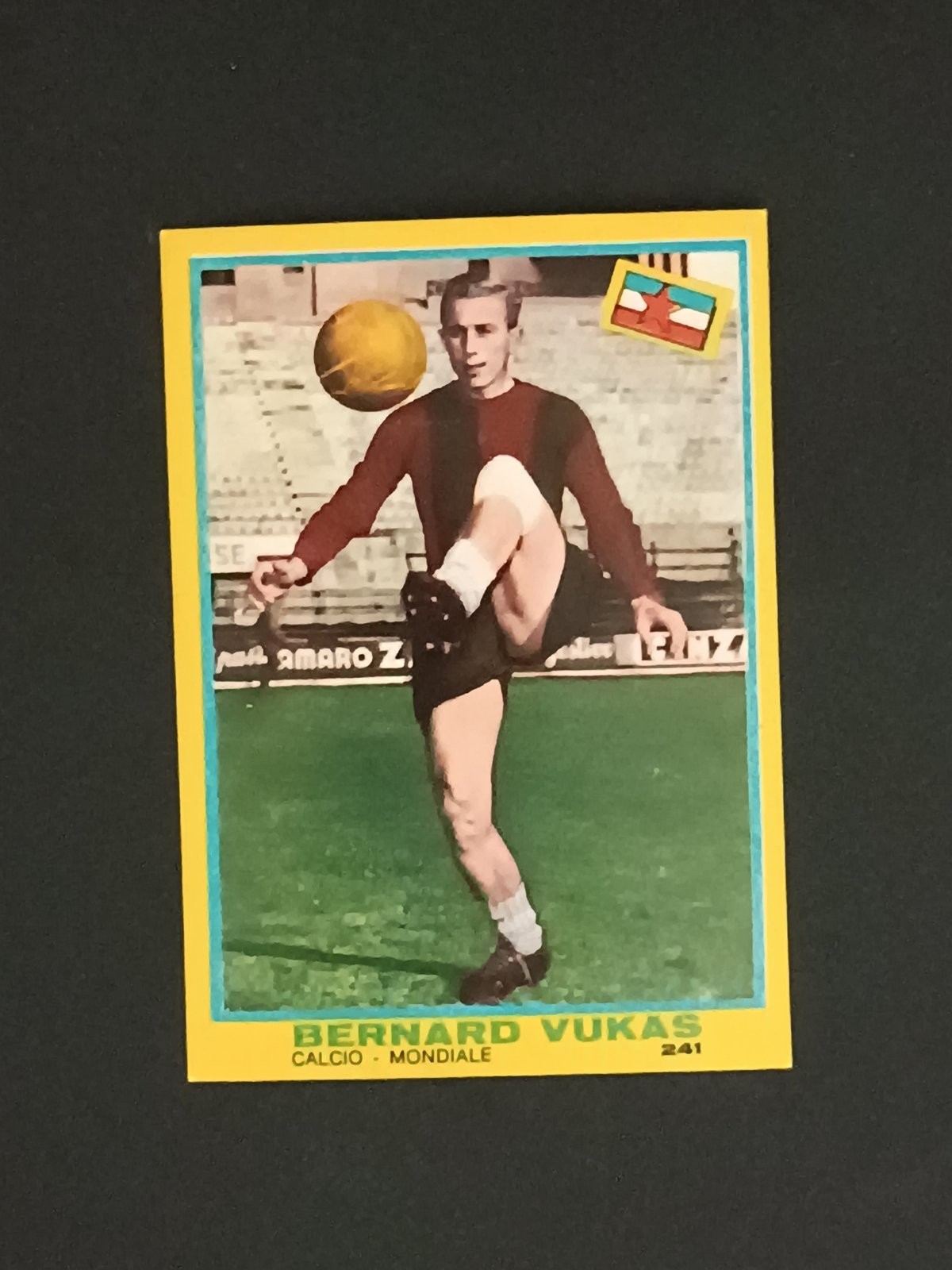 Figurina I Campionissimi Mira 1968 Rec. # 241 Vukas Calcio Mondiale