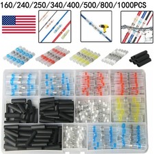 1000PCS Waterproof Solder Stick Seal Sleeve Heat Shrink Butt Wire Connectors Kit